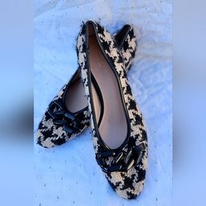 KATE SPADE Women's Black and White Houndstooth Size 8B
